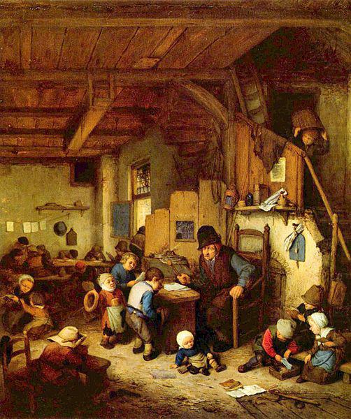 Adriaen van ostade The Schoolmaster. china oil painting image